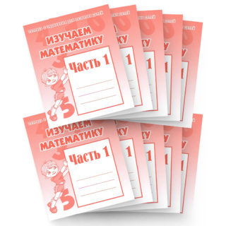 Набор из 10 рабочих тетрадей "Изучаем математику ч.1"