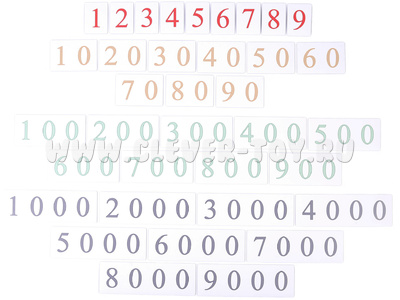 Магнитная математика Наталии Пятибратовой (курс "Школьник". Карточки с числами)*