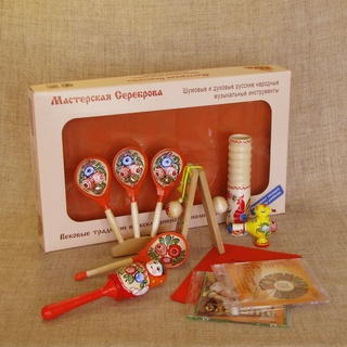 Комплект шумовых инструментов "Матрешка" (дерево, 2 категория)