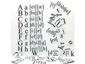 Набор магнитных карточек "Alphabet and transcription" (большой размер)*